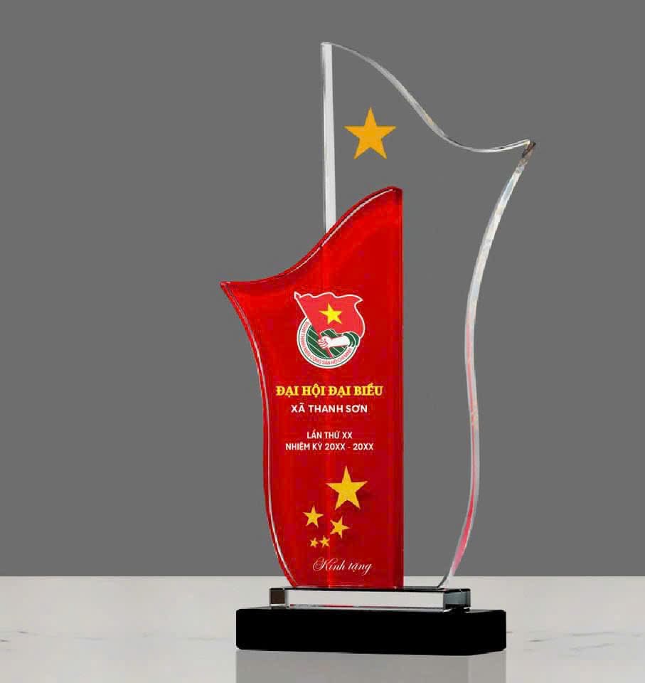 Kỷ niệm chương pha lê KNC-142 1 Kỷ niệm chương pha lê KNC-142